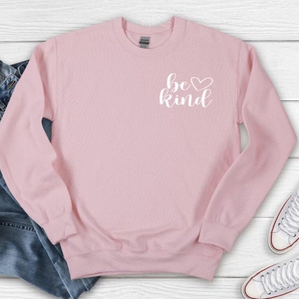 Be Kind Sweater | Pink Shirt Day | Light Pink Sweater | Pink Sweater | Unisex | Custom