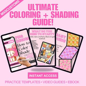 PNG Designing Guide, How to Color and Shade on ProCreate guide, Vibrant PNG Coloring Tutorial for creators, Small Business Drawing Tutorial