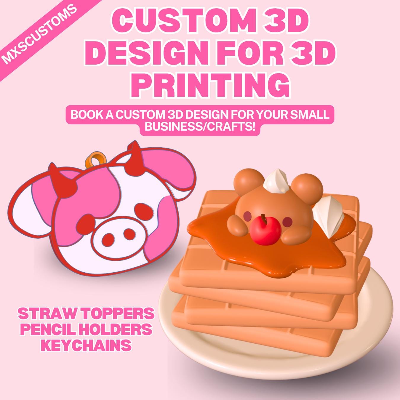 CUSTOM 3D Print Design Booking - Etsy