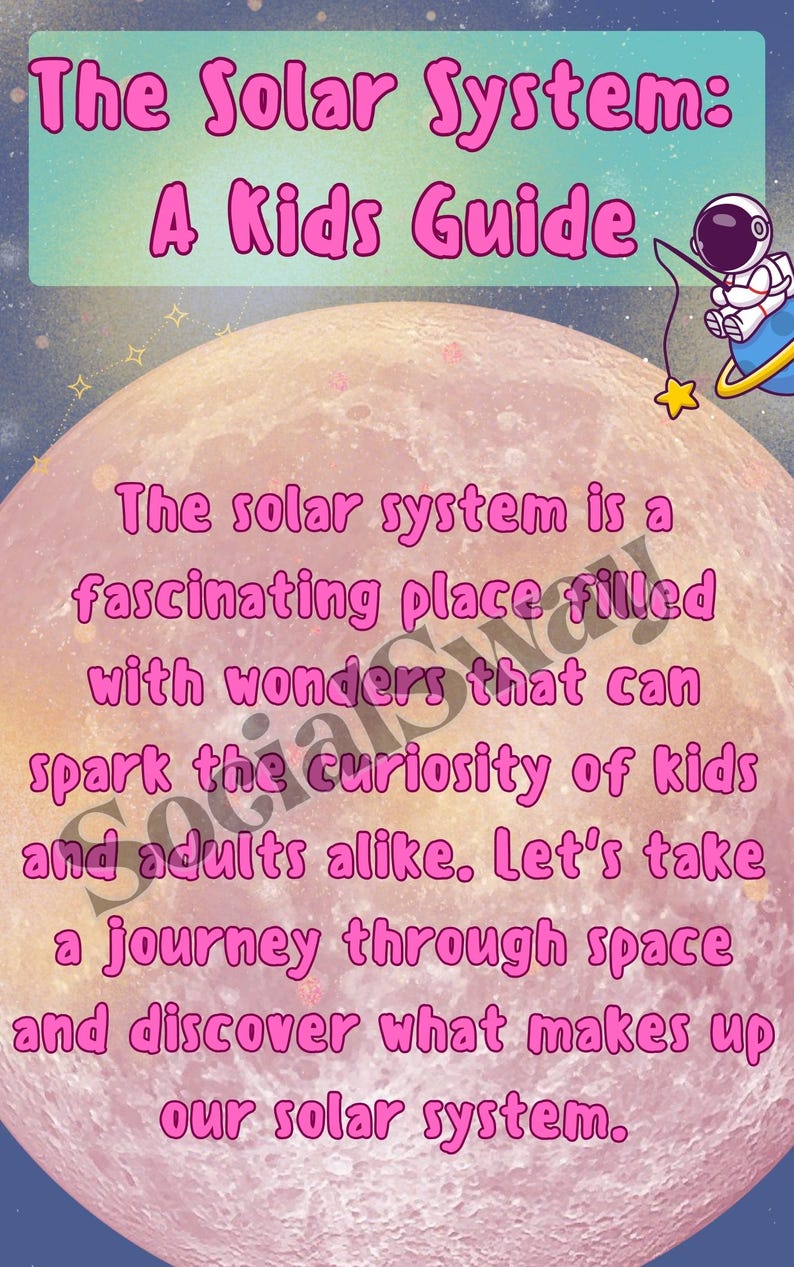 Kids Science Activity Book | Plants & Solar System Learning | 9 Pages ...