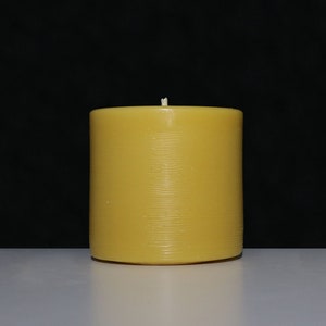 Large beeswax pillar candle, scented or pure beeswax
