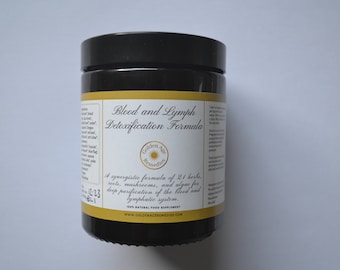 Fórmula de desintoxicación de sangre y linfa: una fórmula sinérgica para la purificación profunda de la sangre y la revitalización del sistema linfático.