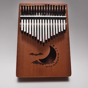 Kalimba Thumb Piano, Handmade Musical Instrument Gift, Luna by Bold Musik