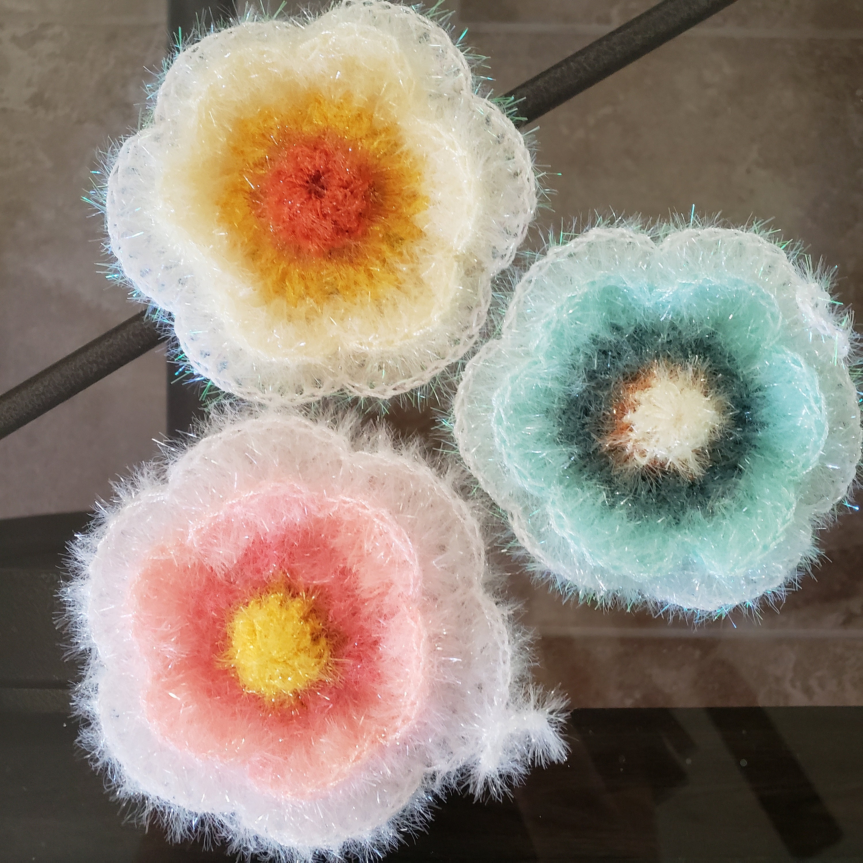 Flower dish sponge Etsy