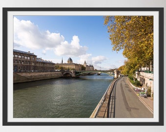 Paris Print | Paris Seine River Print | Paris Canal | Paris Decor | DIGITAL DOWNLOAD | Printable Wall Art | French Decor |  Living Room