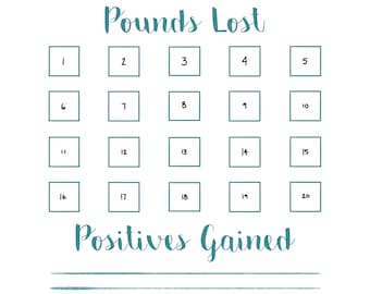 Weight Loss Tracker, Pounds Lost, Weight Loss Journal, Health Tracker, Weight Loss Chart, Weight Loss Planner, Printable, Health Chart