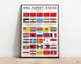 WW2 Puppet States - Print