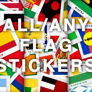 Flag Stickers (USA, German Empire, Basque & More!)