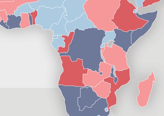 Cold War Alliances - World (1980) Map Print/sticker - Etsy