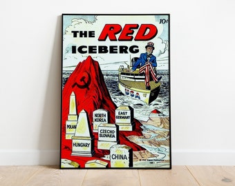 The Red Iceberg American Retro 50s/60s/70s/80s Red - Etsy