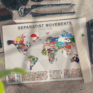 Separatist Movements Map Print 2nd image 6