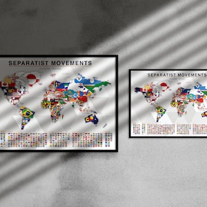 Separatist Movements Map Print 2nd image 5