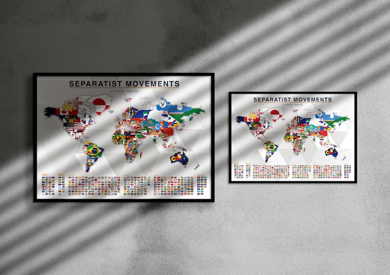Separatist Movements Map Print 2nd image 5