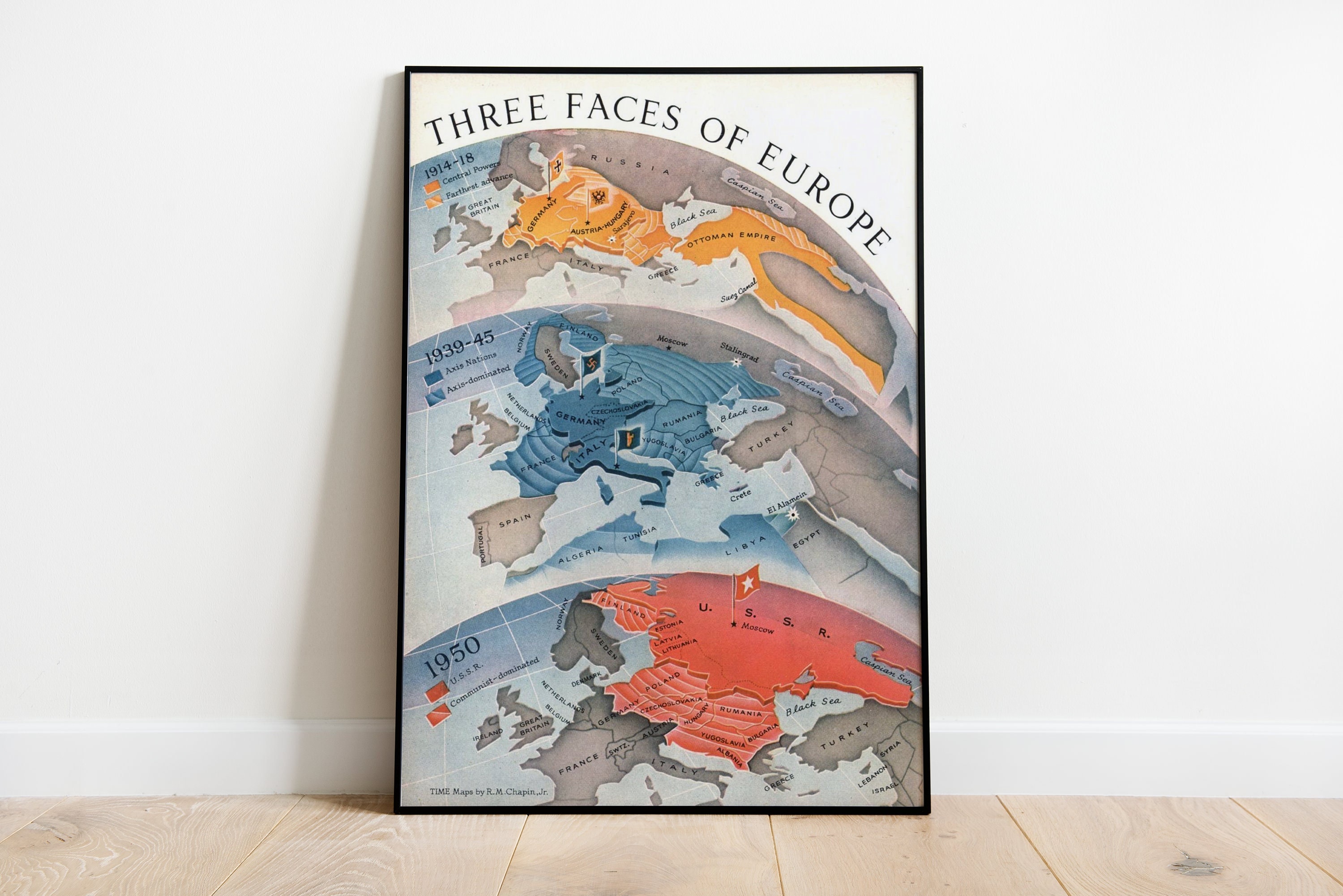 Three Faces of Europe, World War 1, World War 2 and Cold War