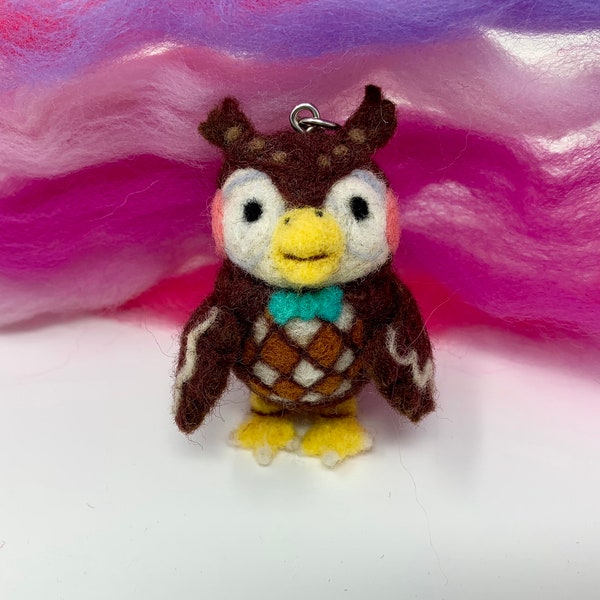 I will make your favorite villager! Animal Crossing New Horizons Needle Felt Craft Keychain Ornament