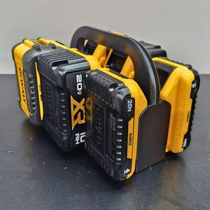 DeWalt Battery Carrier: 6-Bank 20V / 60V Garage and Jobsite Organizer Holder