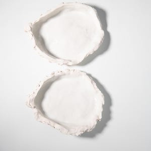 Handgemachte White Seashell Teller