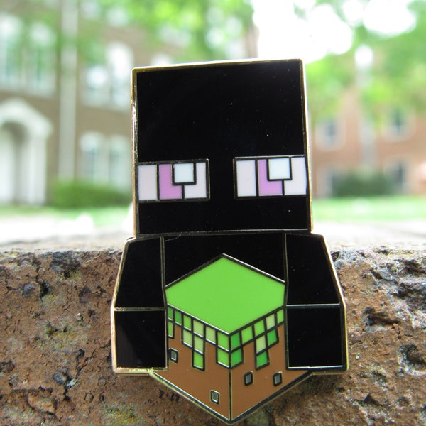 Minecraft Video Game Enderman Hard Enamel Pin