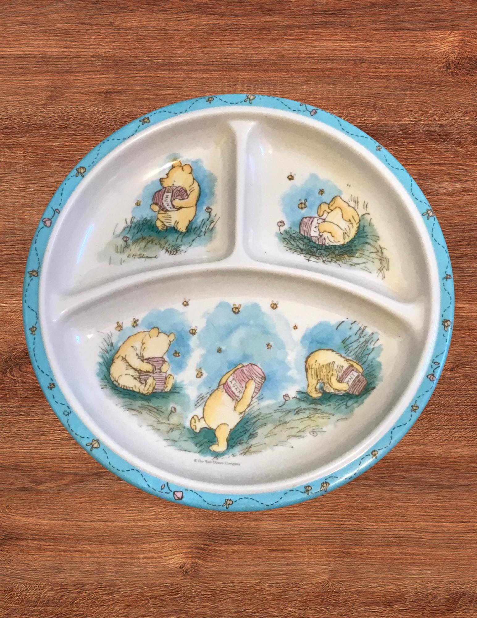 * old vintage ❀* kids プレート 20cm プレート (b) Vintage Kids Divided Plates - Etsy