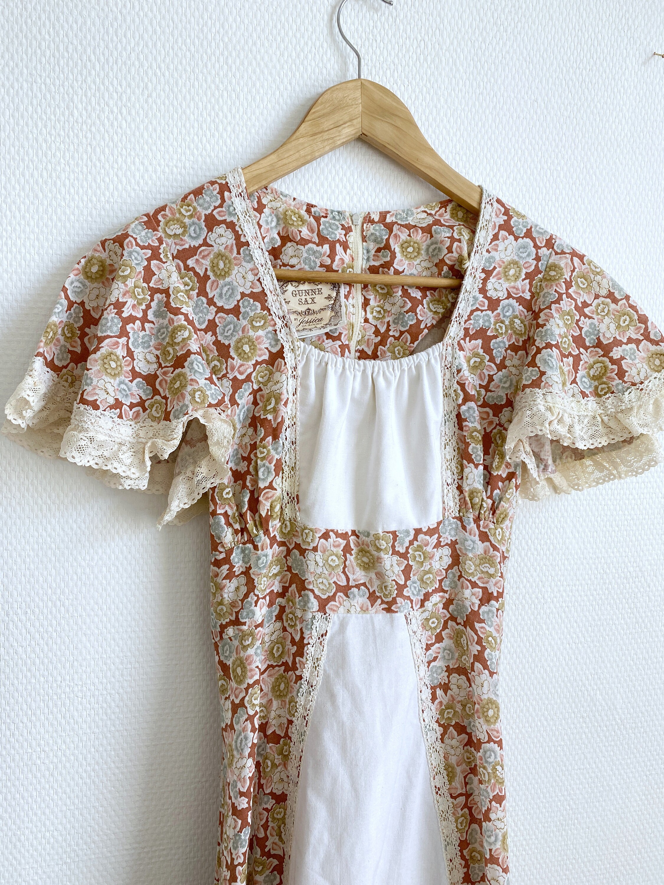 Vintage 1970s Gunne Sax Prairie Dress Size Xs - Floral Robe by Jessica ...