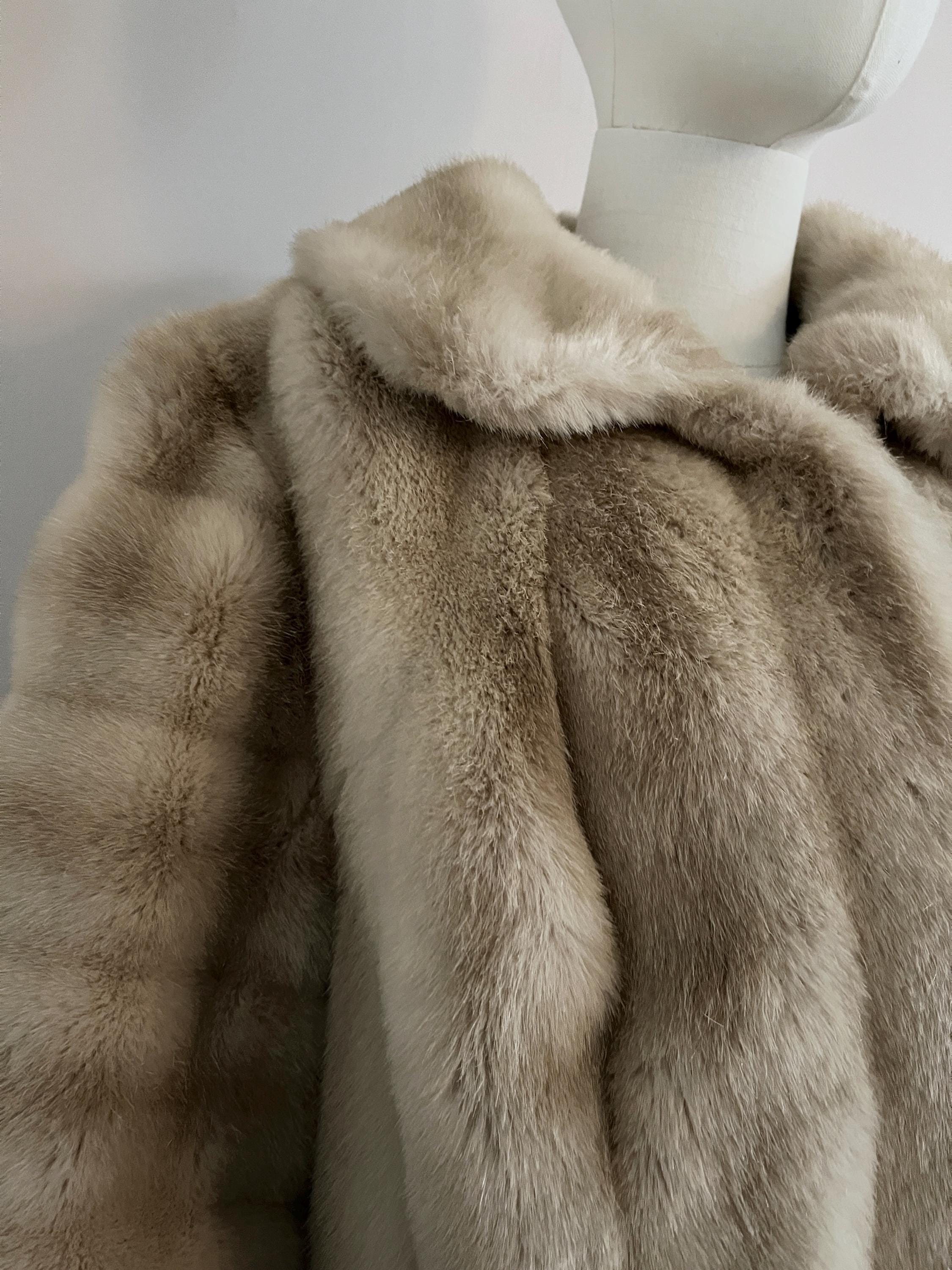 ヴィンテージ 70年代 フェイクファーコート サイズ S - 1970年代