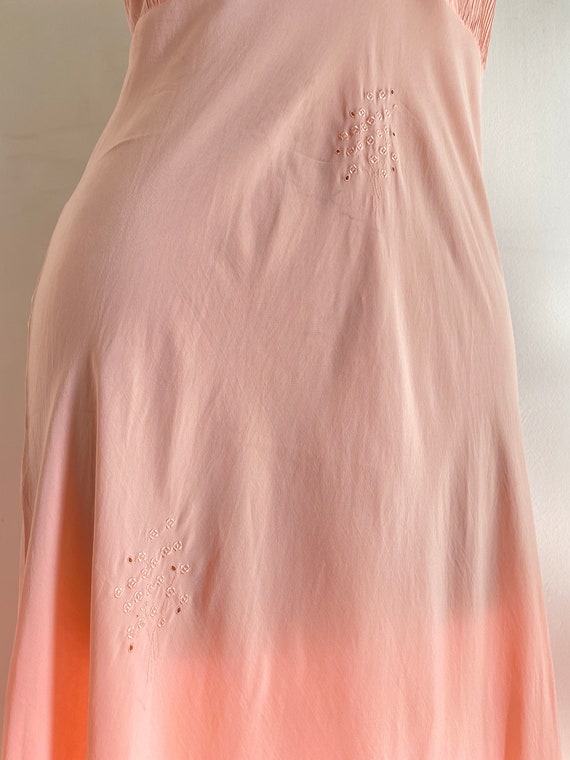Vintage 1940s Silk Nightgown - Vintage Pink Silk … - image 6