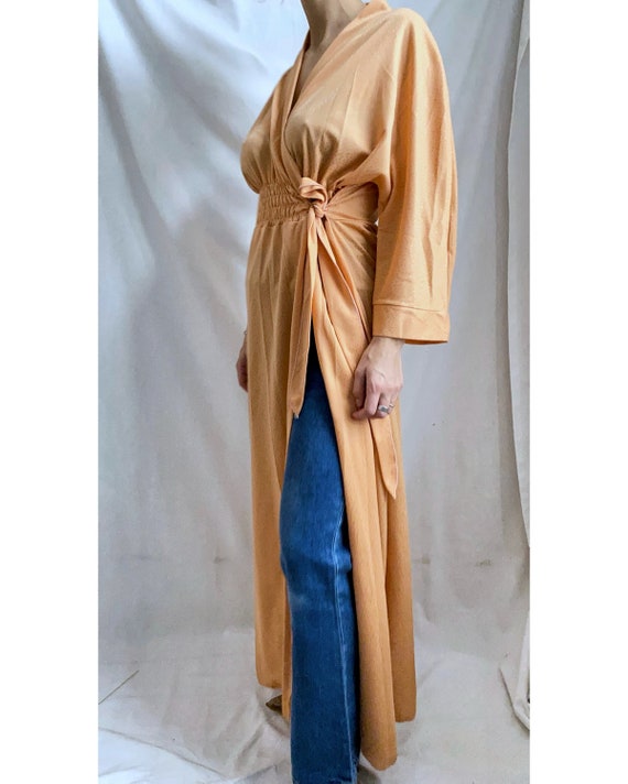Orange vintage dressing gown - vintage dressing go