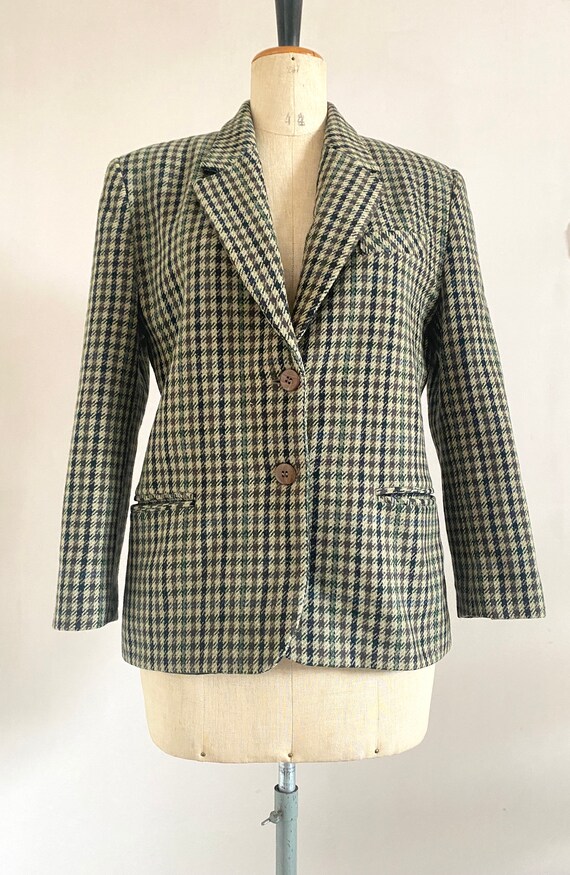 Checkered boyfriend blazer hotsell