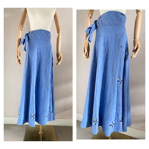 70s Denim Maxi Skirt -  Denmark