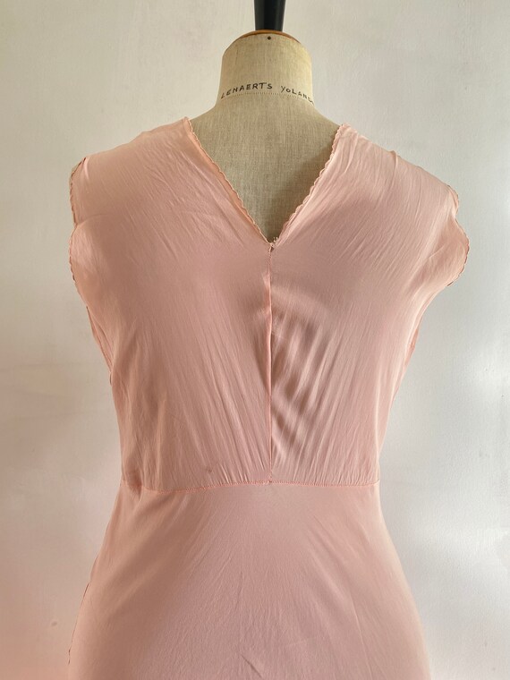 Vintage 1940s Silk Nightgown - Vintage Pink Silk … - image 7