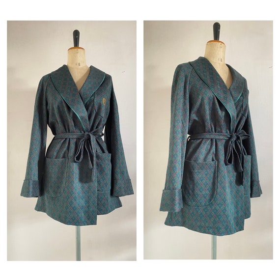 Vintage 1960s Plaid Housecoat With Waistband Vintage Plaid | Etsy
