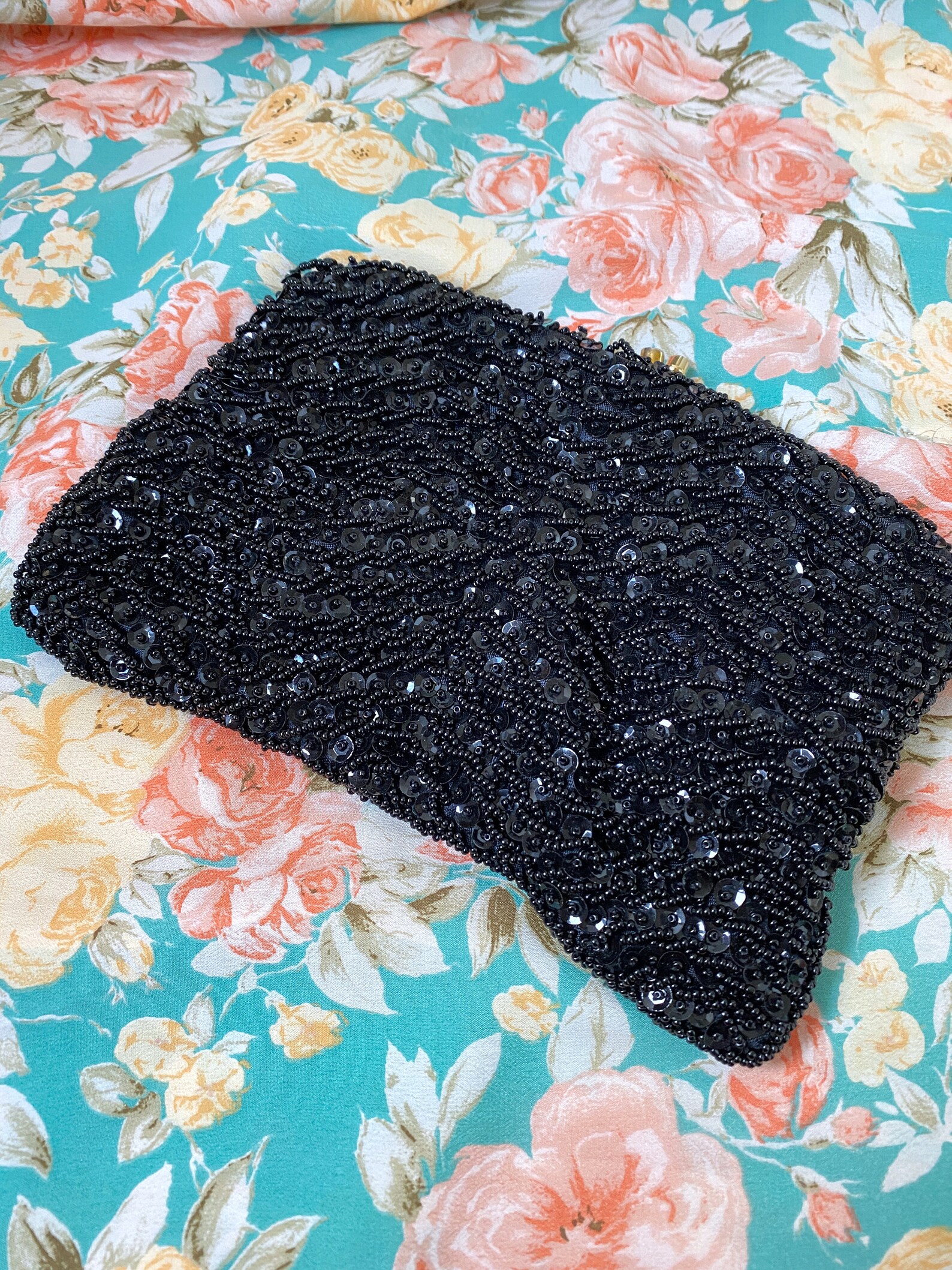Vintage sequin embellished bag