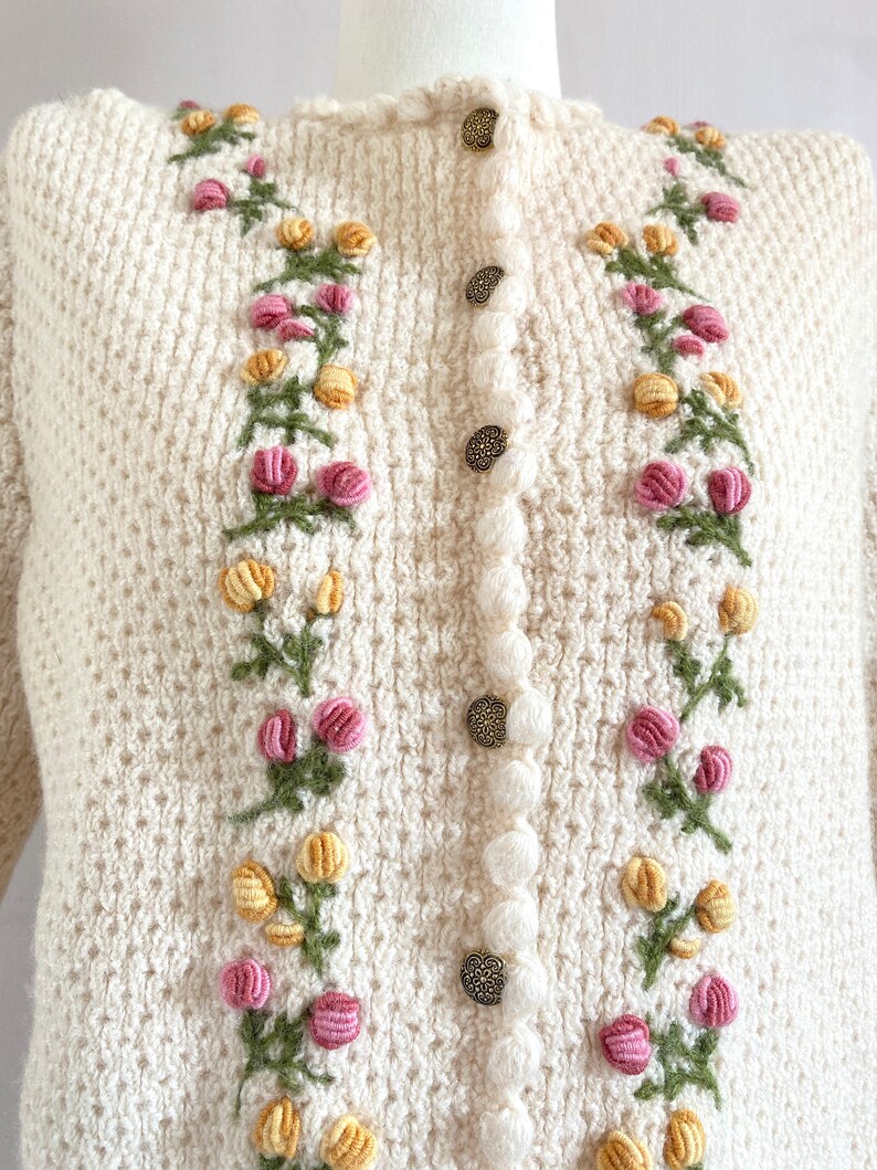 Holy Grail Rare 1970s Cream Wool Austrian Cardigan