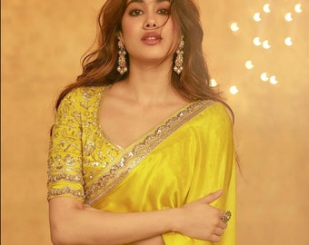 yellow saree haldi