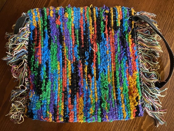 Vintage Multi-colored Carpet Bag/Purse - image 4