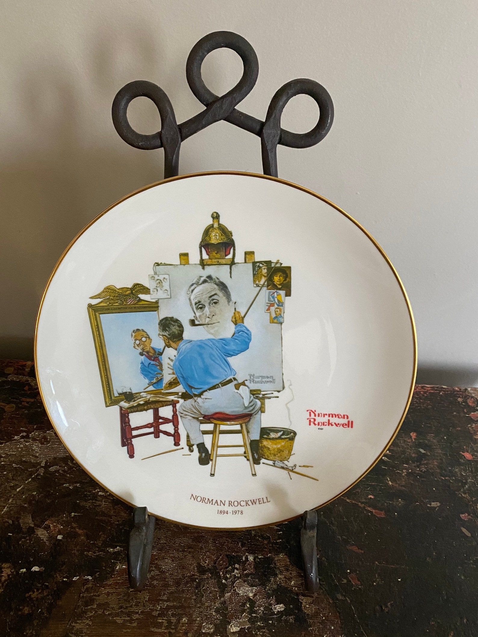 Limited Edition Four Seasons Norman Rockwell 1978 Collectors Plate The