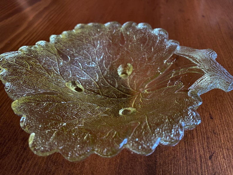 Vintage amber trinket /& candy bowl