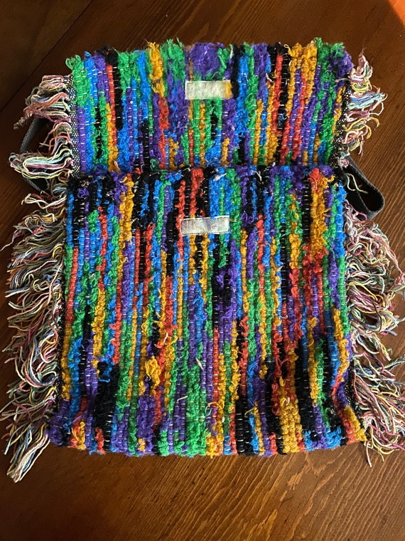 Vintage Multi-colored Carpet Bag/Purse - image 2