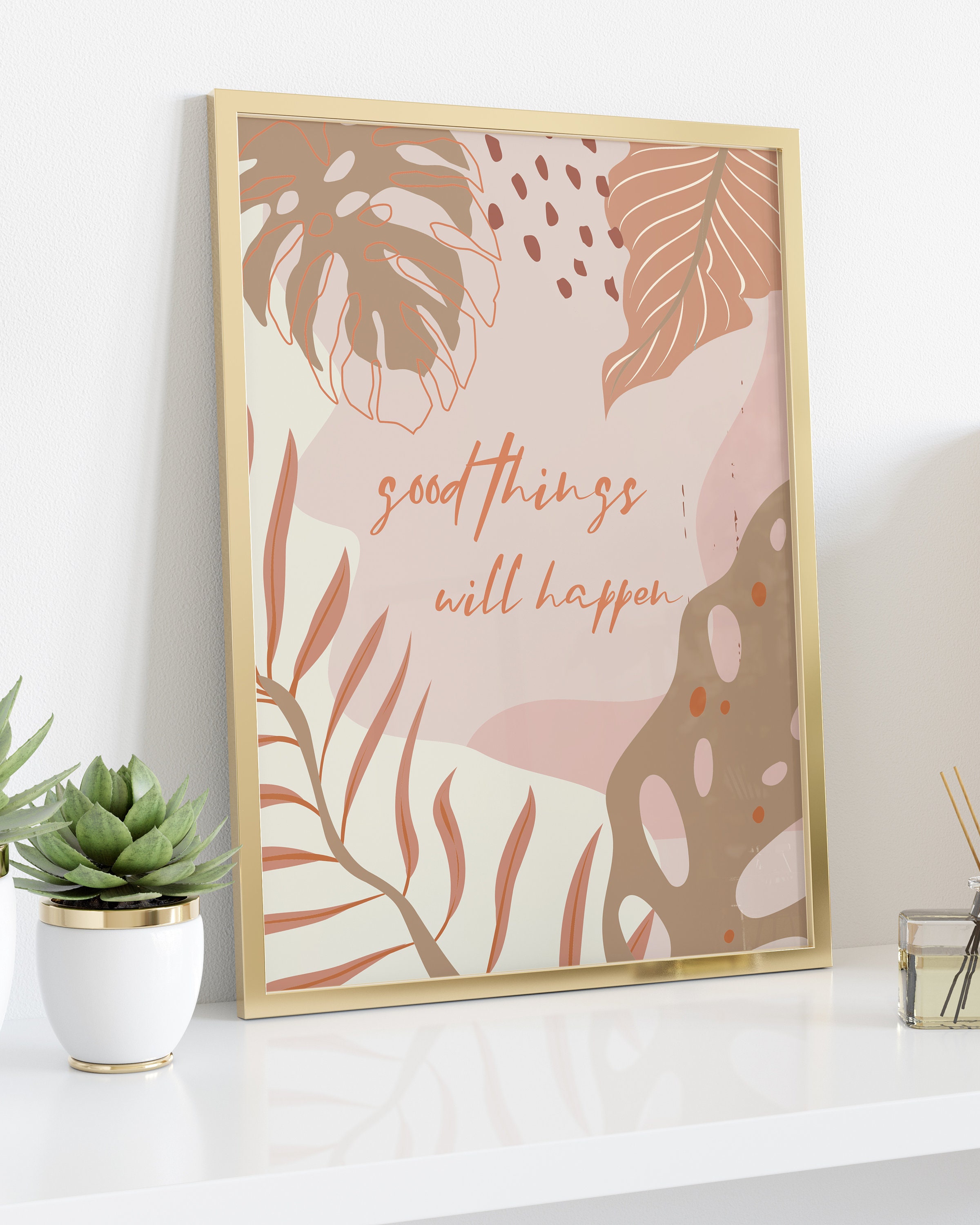 Boho Wall Decor Quotes Inspirational Saying Life Quote | Etsy