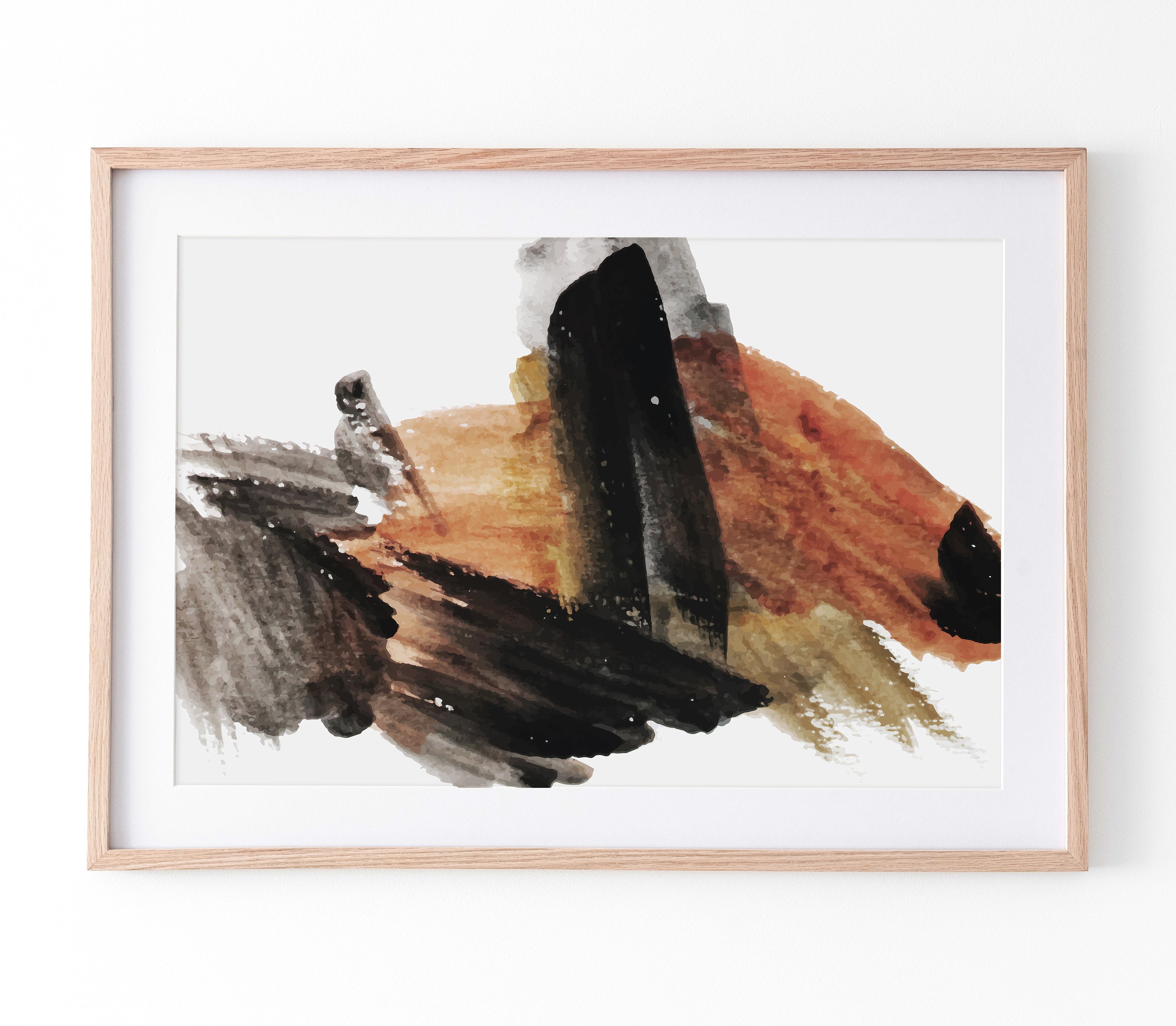 Brush Stroke Painting Brush Stroke Art Abstract Brush Etsy