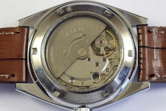 Vintage Citizen Eagle 7 Automatic Japan Mens Wrist Watch Red