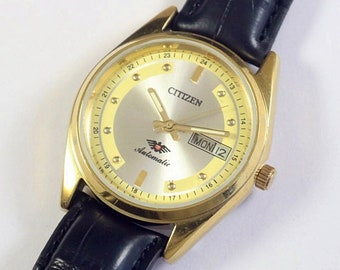 Vintage Citizen Eagle 7 Automático Japón Reloj de pulsera para hombre / mecánico / fecha del día / acero inoxidable / regalo para hombres para él / a1010li14