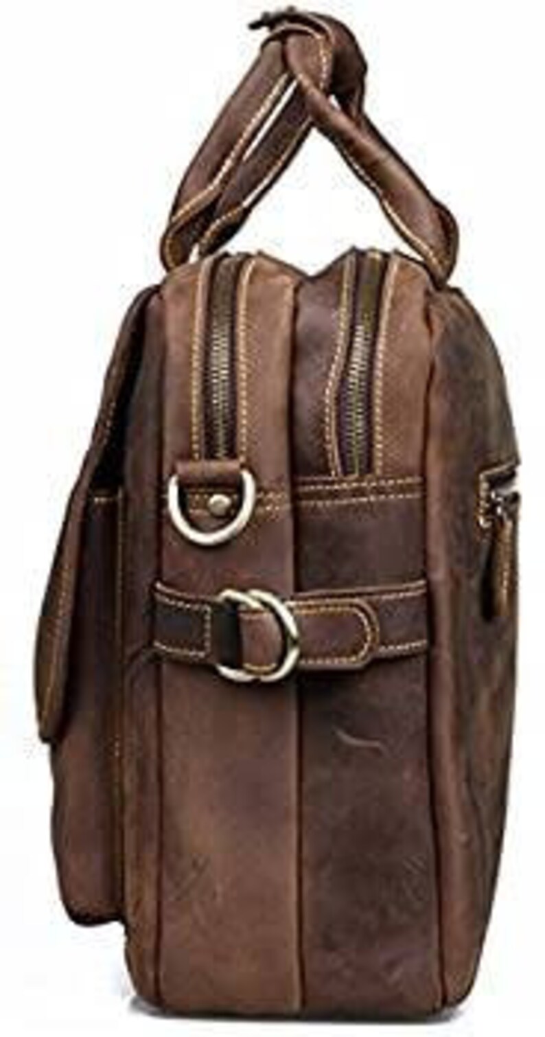 Handmade Full Grain Leather Messenger Bag Mens Leather Etsy