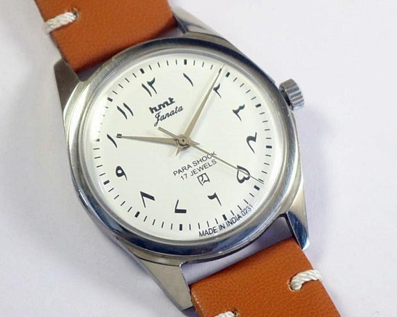 Vintage HMT Janata White Dial Urdu Figures Indian Hand Winding Mens Wrist Watch Mechanical Stainless Steel Gift for Men for Him A1045li16 Etsy Canada