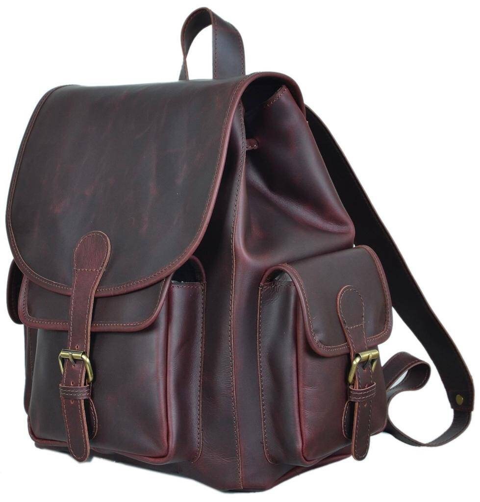 Personalized Leather Backpack Full Grain Leather Bag Leather - Etsy