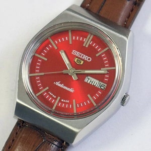 refurbished Vintage Seiko 5 Automatic Japan Mens Wrist watch | mechanical | day date | stainless steel | gift for men for him | a1008li21