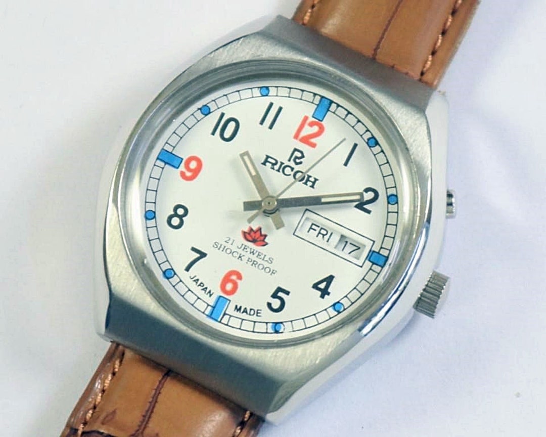 Ricoh crystal 21 jewels automatic watch price best sale