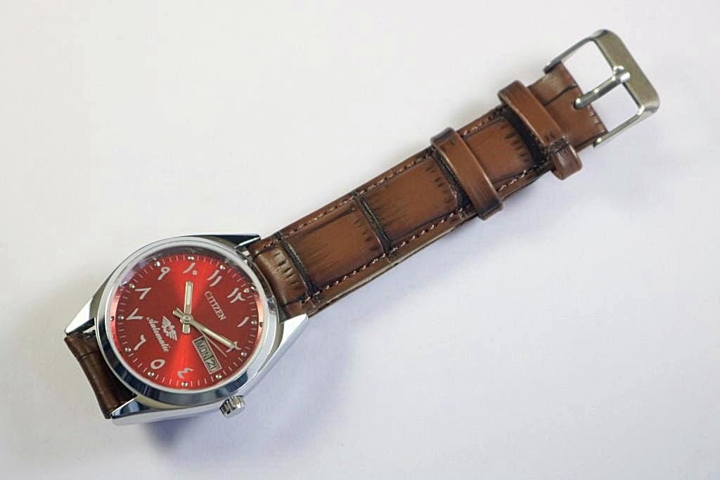 Vintage Citizen Eagle 7 Automatic Japan Mens Wrist Watch Red