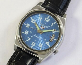 Seiko Mens SNK809 5 Automatik Armbanduhr aus Edelstahl Etsy