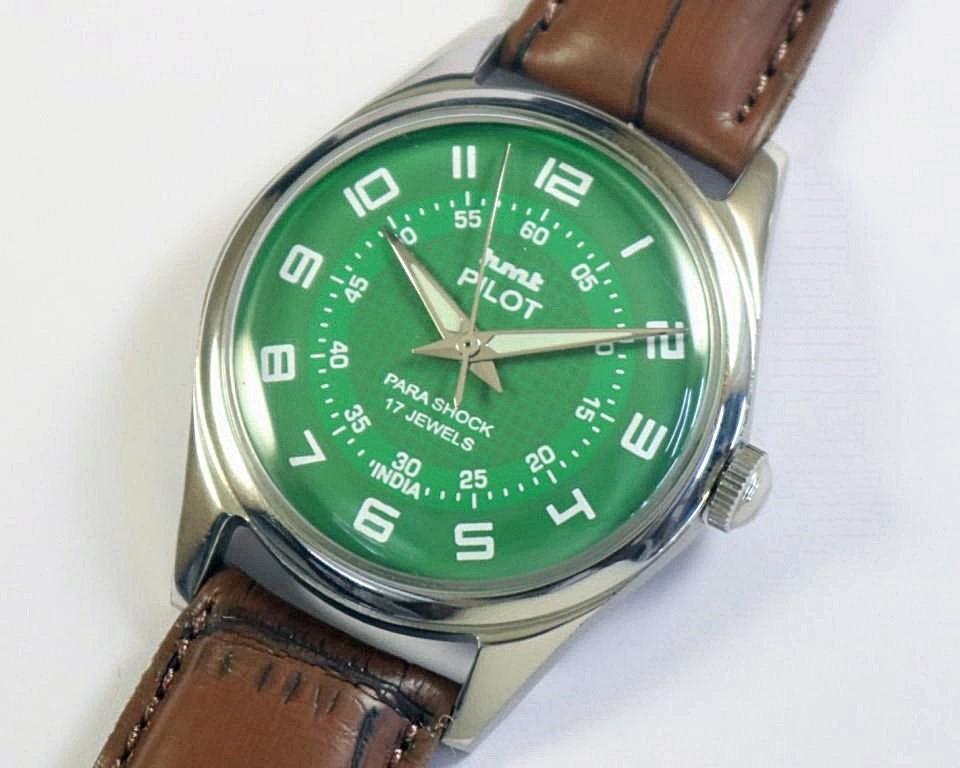 Buy Vintage HMT Pilot Indian Hand Winding Mens Wrist Watch